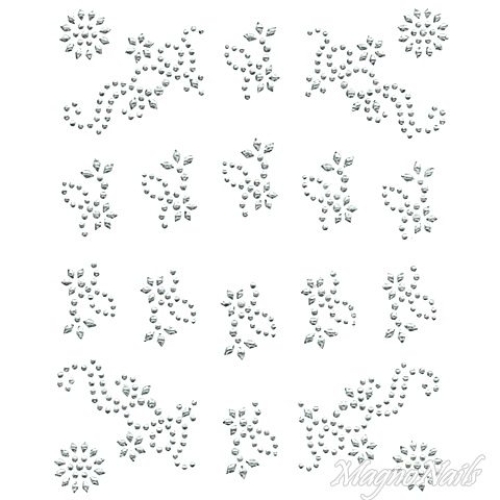 Crystal Nail Sticker - Bindis - crystal Strasssteine Strass Aufkleber selbstklebende Nailar Nail art