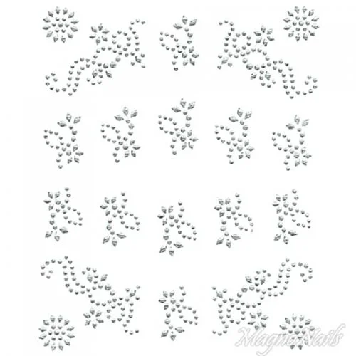 Crystal Nail Sticker - Bindis - crystal Strasssteine Strass Aufkleber selbstklebende Nailar Nail art