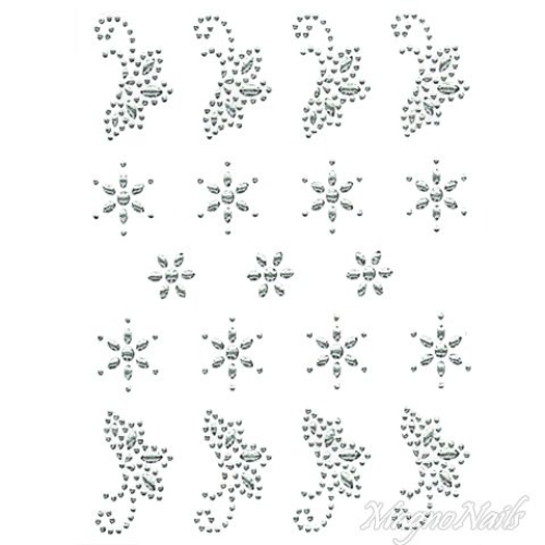 Crystal Nail Sticker - Bindis - crystal Strasssteine Strass Aufkleber selbstklebende Nailar Nail art