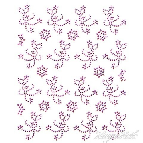 Crystal Nail Sticker - Bindis - pink Strasssteine Strass Aufkleber selbstklebende Nailar Nail art