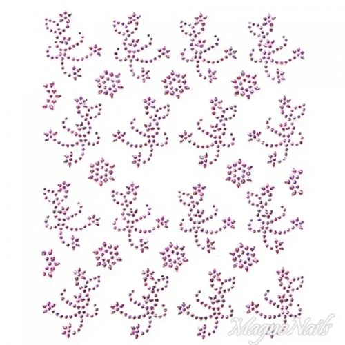 Crystal Nail Sticker - Bindis - pink Strasssteine Strass Aufkleber selbstklebende Nailar Nail art