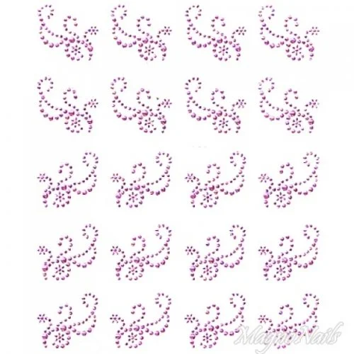 Crystal Nail Sticker - Bindis - pink Strasssteine Strass Aufkleber selbstklebende Nailar Nail art