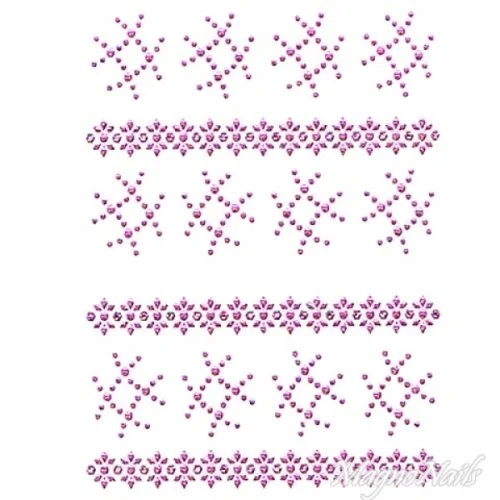 Crystal Nail Sticker - Bindis - pink Strasssteine Strass Aufkleber selbstklebende Nailar Nail art