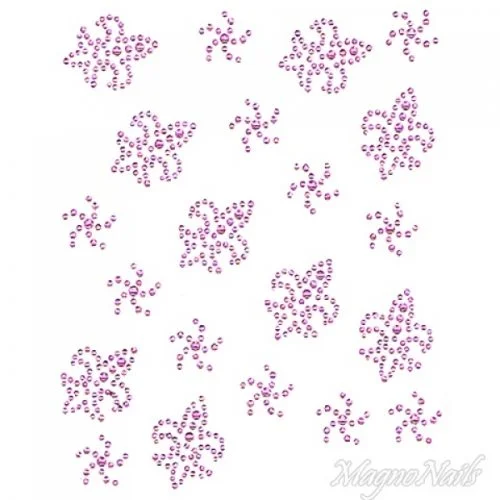 Crystal Nail Sticker - Bindis - pink Strasssteine Strass Aufkleber selbstklebende Nailar Nail art