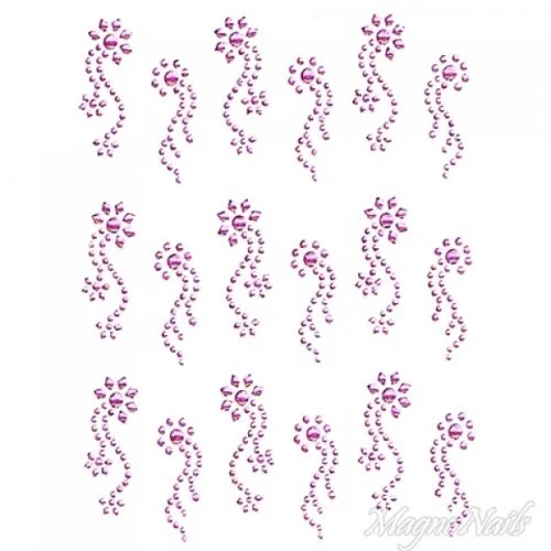 Crystal Nail Sticker - Bindis - pink Strasssteine Strass Aufkleber selbstklebende Nailar Nail art