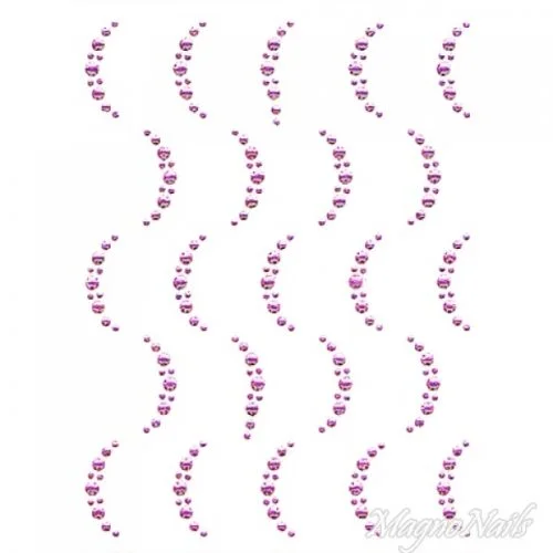 Crystal Nail Sticker - Bindis - pink Strasssteine Strass Aufkleber selbstklebende Nailar Nail art