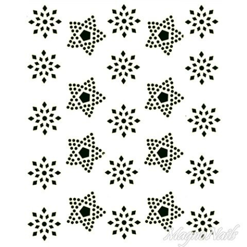 Crystal Nail Sticker - Bindis - schwarz Strasssteine Strass Aufkleber selbstklebende Nailart Nail art