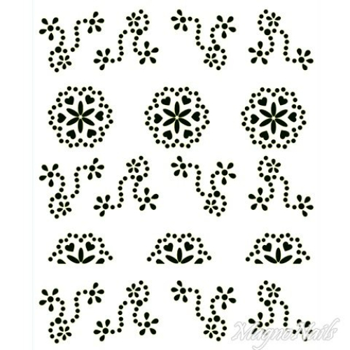 Crystal Nail Sticker - Bindis - schwarz Strasssteine Strass Aufkleber selbstklebende Nailart Nail art