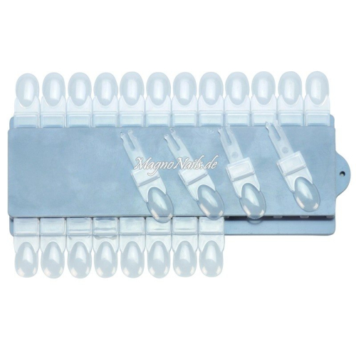 Demonstrationssdisplay mit 24 Tips Präsentation Farben Nagelstudio Zubehör