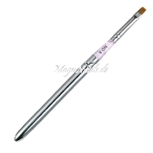Designer Pinsel für Modellage Gr. 8 pink Nageldesign Nägel Nail