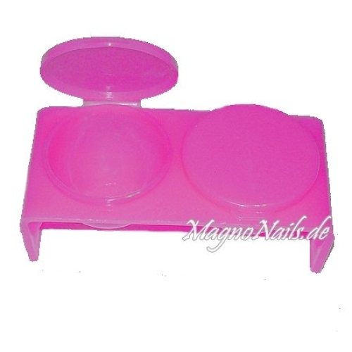 Doppel Dappen Dish pink  Nageldesign Nägel Nail