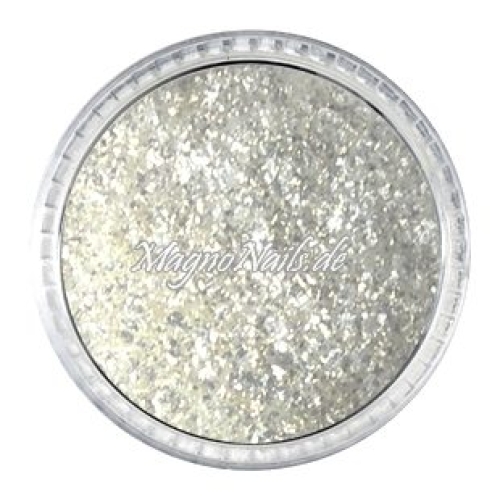 Diamond Pigment weiß-gold grob  Nageldesign Nägel Nail