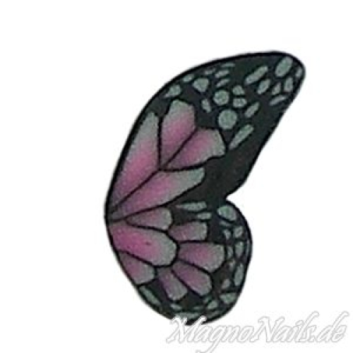 Fimo Stange - halber Schmetterling pink
