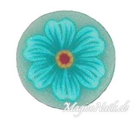 Fimo Stange - Blume türkis