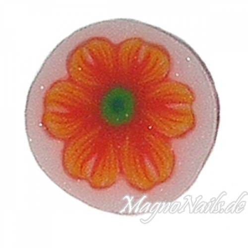 Fimo Stange - Blume orange