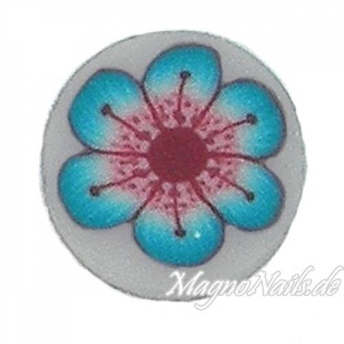 Fimo Stange - Blume blau