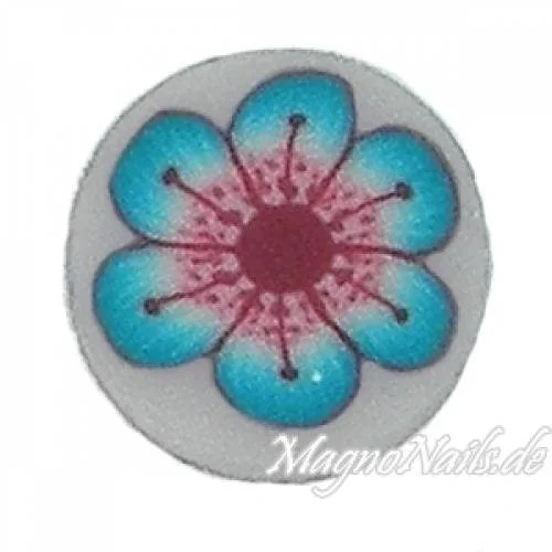 Fimo Stange - Blume blau