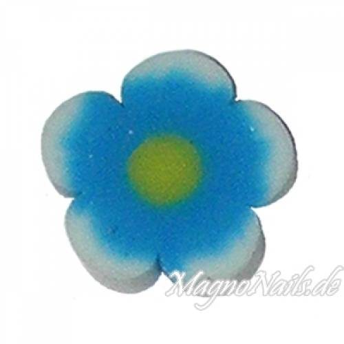 Fimo Stange - Blume blau