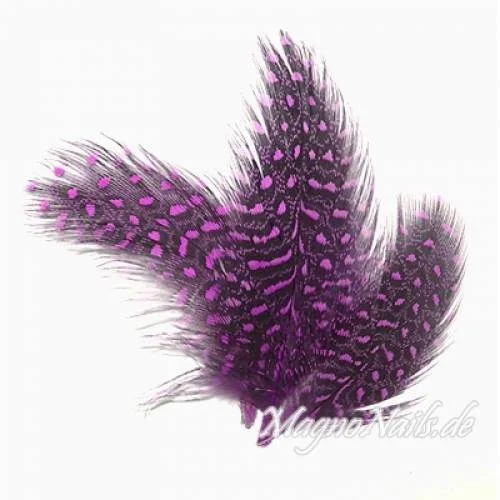 Nail Art Feder violett Nägel Nail art Nailart Nageldesign Nagel