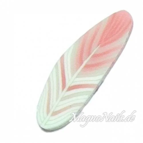 Fimo Stange - Feder rosa