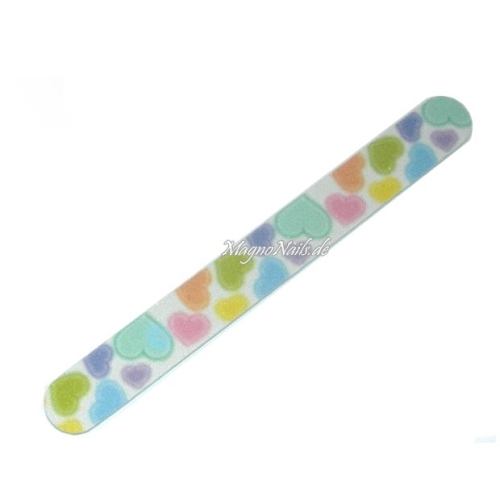Desinger Mylar Feile mit Herzen Motiv 100 /180