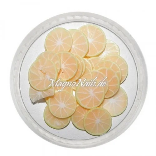 Einlegemotive - Fimo Früchte - Blutorange geschält Nails Nagel Nögel Nailart