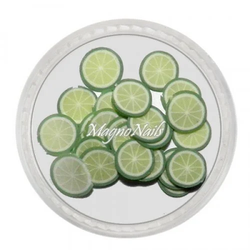 Einlegemotive - Fimo Früchte - Limette Nails Nagel Nögel Nailart