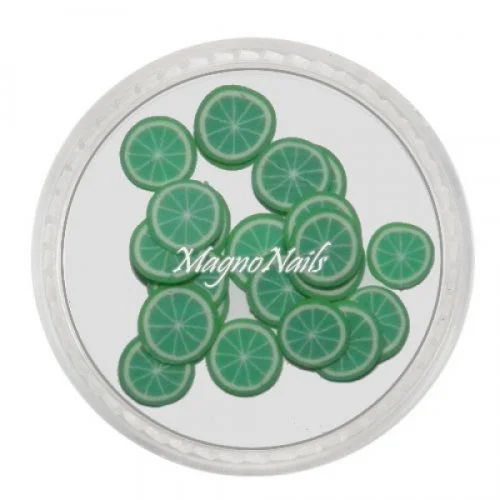 Einlegemotive - Fimo Früchte - Limette Nails Nagel Nögel Nailart