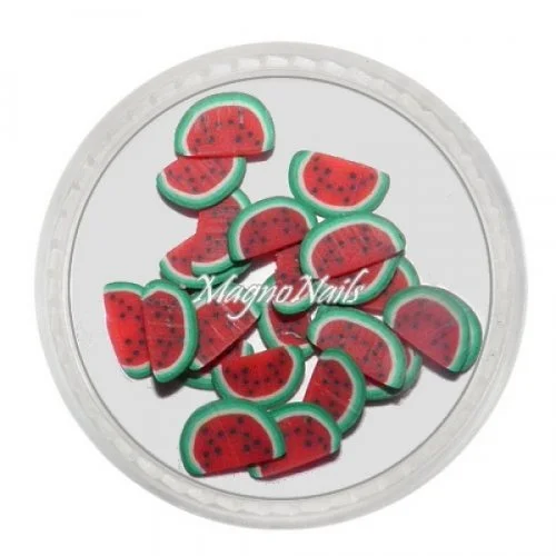 Einlegemotive - Fimo Früchte - Wassermelone Nail Art Nails Nagel Nögel Nailart