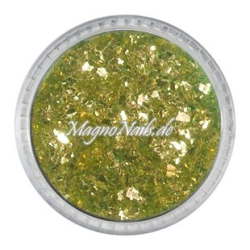 Feine Glitter Flakes super gold metallic Nails Nagel Nögel Nailart