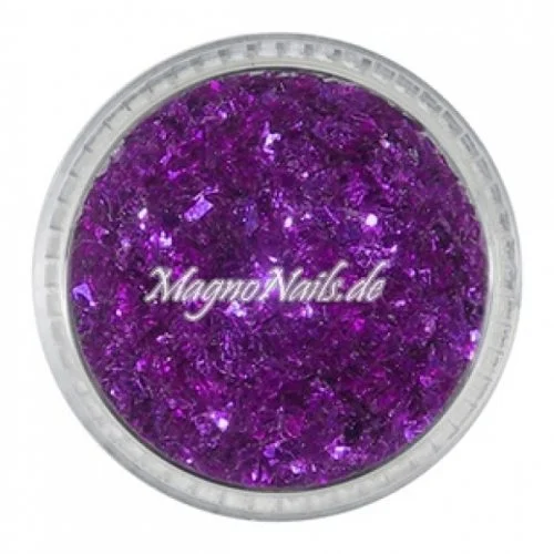 Feine Glitter Flakes violett metallic Nails Nagel Nögel Nailart