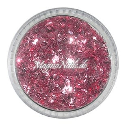 Feine Glitter Flakes rosa metallic Nails Nagel Nögel Nailart