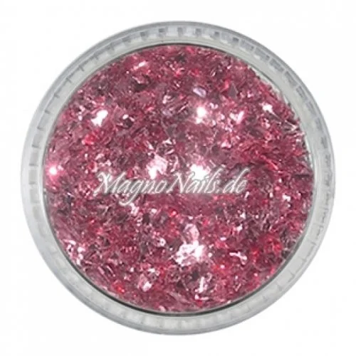 Feine Glitter Flakes rosa metallic Nails Nagel Nögel Nailart