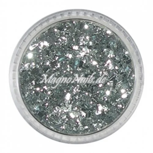 Feine Glitter Flakes silber Nails Nagel Nögel Nailart