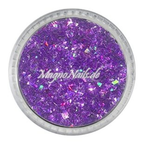 Feine Glitter Flakes flieder hologramm Nails Nagel Nögel Nailart