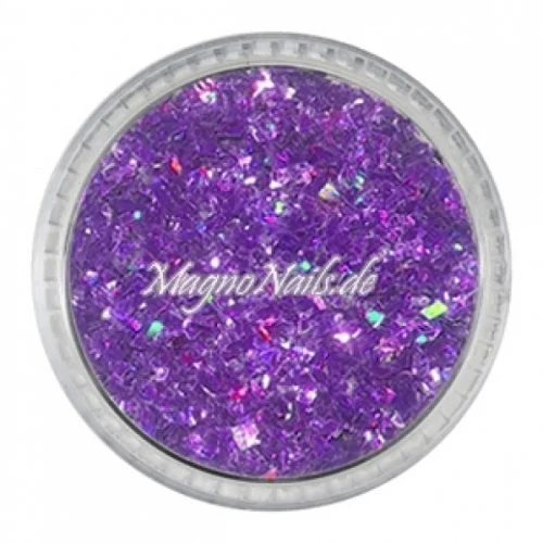 Feine Glitter Flakes flieder hologramm Nails Nagel Nögel Nailart