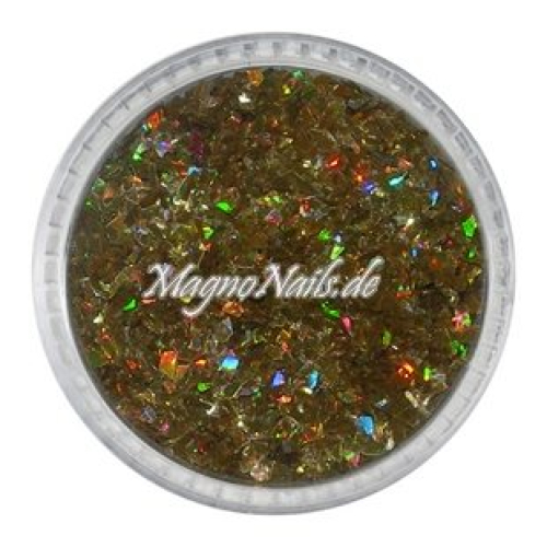 Feine Glitter Flakes gold hologramm Nails Nagel Nögel Nailart