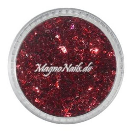 Feine Glitter Flakes rot metallic Nails Nagel Nögel Nailart