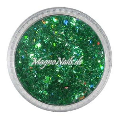 Feine Glitter Flakes grün hologramm Nails Nagel Nögel Nailart