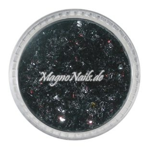 Feine Glitter Flakes schwarz metallic Nails Nagel Nögel Nailart