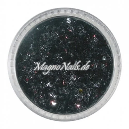 Feine Glitter Flakes schwarz metallic Nails Nagel Nögel Nailart
