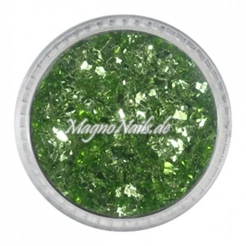 Feine Glitter Flakes apfelgrün metallic Nails Nagel Nögel Nailart
