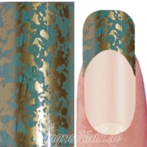 Nail Art Transfer Folie 1,5m - Nail Foil - African Jade Nagelfolie Nageldesign Folie Tranferfolie Nailart