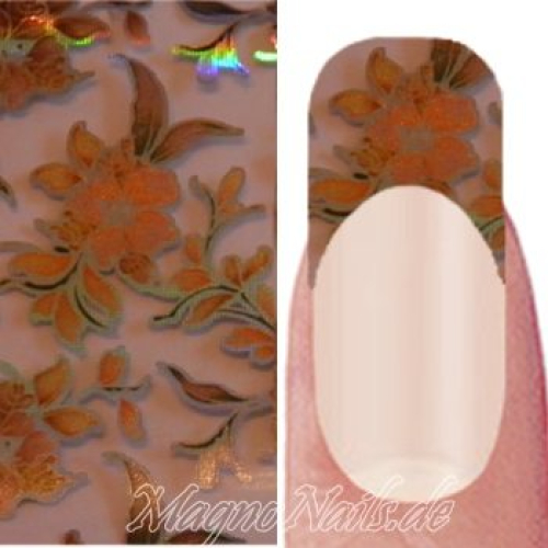 Nail Art Transfer Folie 1,5m - Nail Foil -  Wonder Flower Nailart Nails Nägel Schmuck Einleger Nageldesign