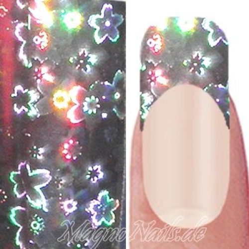 Nail Art Transfer Folie 1,5m - Nail Foil -  Magic Flowers Nailart Nails Nägel Schmuck TransferFolie Nagelfolie Nageldesign