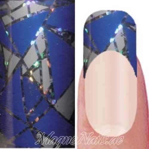 Nail Art Transfer Folie 1,5m - Nail Foil -  Lilac Triangles Nailart Nails Nägel Schmuck TransferFolie Nagelfolie Nageldesign