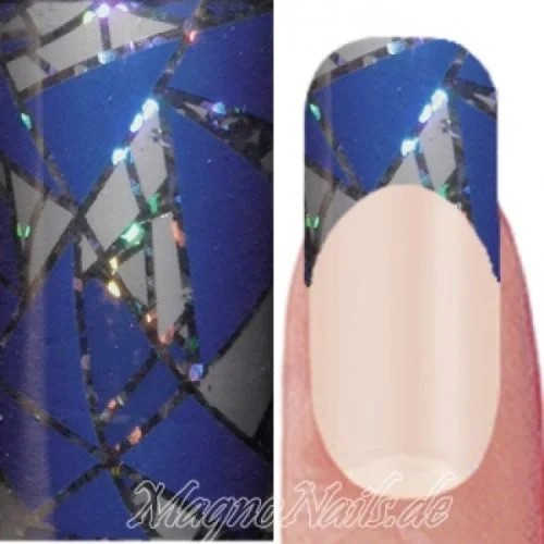 Nail Art Transfer Folie 1,5m - Nail Foil - Lilac Triangles Nailart Nails Nägel Schmuck TransferFolie Nagelfolie Nageldesign