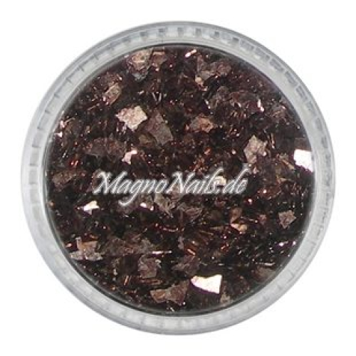 Glass Glitter - Glas Splitter - dunkelbraun Nail Art Nails Nagel Nögel Nailart
