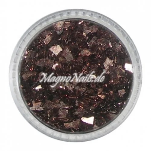Glass Glitter - Glas Splitter - dunkelbraun Nail Art Nails Nagel Nögel Nailart