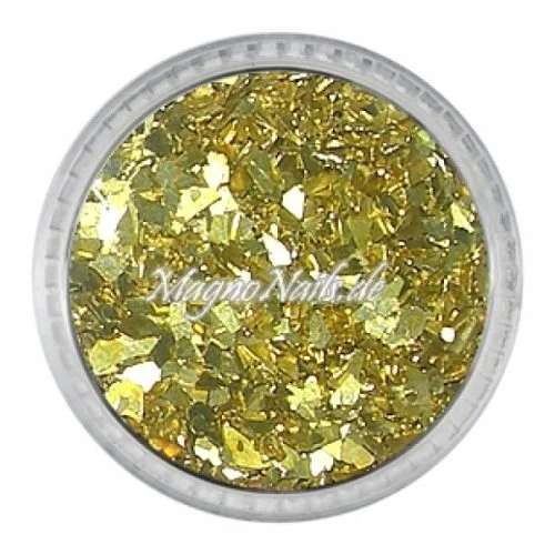 Glass Glitter - Glas Splitter - gold Nail Art Nails Nagel Nögel Nailart